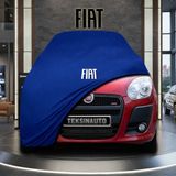 ULTRASHOP Fiat Doblo Facelift (2015 -) Mavi Kumaş Oto Branda Araca Özel Penye Araba Brandası Araç Örtüsü