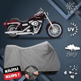 ULTRASHOP Harley-Davidson Dyna Super Glide Custom Su Geçirmez Motosiklet Brandası Dış Mekan Motosiklet Örtüsü