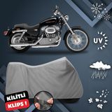 ULTRASHOP Harley-Davidson Sportster Custom XL883C Su Geçirmez Motosiklet Brandası Dış Mekan Motosiklet Örtüsü