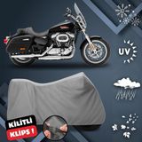 ULTRASHOP Harley-Davidson Superlow 1200T Su Geçirmez Motosiklet Brandası Dış Mekan Motosiklet Örtüsü