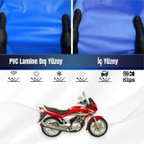 ULTRASHOP Honda Cbf 150 Motosiklet Brandası Su Geçirmez Branda Mavi Branda Motor Branda - Bağlantı Klipsi