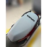 ULTRASHOP Kanuni Ruby 100 Gri Sele Kılıfı Su Geçirmez Motosiklet Sele Kılıfı Logolu Sele Koltuk Kılıfı-X