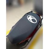 ULTRASHOP Kymco Jockey 125 Siyah Sele Kılıfı Su Geçirmez Motosiklet Sele Kılıfı Logolu Sele Koltuk Kılıfı-X