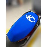 ULTRASHOP Kymco Like 125 Mavi Sele Kılıfı Su Geçirmez Motosiklet Sele Kılıfı Logolu Sele Koltuk Kılıfı-X