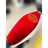 ULTRASHOP Moto Guzzi Stone Kırmızı Sele Kılıfı Su Geçirmez Motosiklet Sele Kılıfı Logolu Sele Koltuk Kılıfı-X