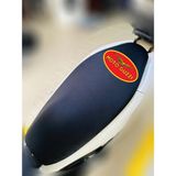 ULTRASHOP Moto Guzzi Stone Siyah Sele Kılıfı Su Geçirmez Motosiklet Sele Kılıfı Logolu Sele Koltuk Kılıfı-X