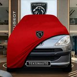 ULTRASHOP Peugeot 1007 (2005-2009) Kırmızı Kumaş Oto Branda Araca Özel Penye Araba Brandası Araç Örtüsü
