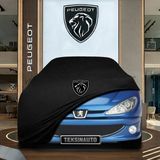 ULTRASHOP Peugeot 206 (1998-2009) Siyah Kumaş Oto Branda Araca Özel Penye Araba Brandası Araç Örtüsü
