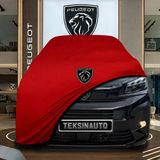 ULTRASHOP Peugeot Traveller Standard Kırmızı Kumaş Oto Branda Araca Özel Penye Araba Brandası Araç Örtüsü
