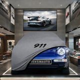 ULTRASHOP Porsche 911 993 (1994-1998) Kumaş Oto Branda Araç Brandası Gri Renk Kumaş Penye Araba Brandası Pratik Araç Örtüsü