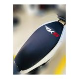 ULTRASHOP Rks Galaxy Gold Siyah Kumaş Motosiklet Sele Kılıfı Logolu Penye Sele Koltuk Kılıfı-A