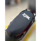 ULTRASHOP Sym Vs 150 Siyah Sele Kılıfı Su Geçirmez Motosiklet Sele Kılıfı Logolu Sele Koltuk Kılıfı-X