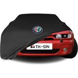 ULTRASHOP Ultra Shop Alfa Romeo 145 Araba Brandası Siyah Kumaş Penye Toz Geçirmez Garaj Brandası Oto Branda - Jarse Kumaş - Gri