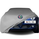 ULTRASHOP Ultra Shop Alfa Romeo Mito 2008-2018 Araba Brandası Gri Kumaş Penye Toz Geçirmez Garaj Brandası Oto Branda - Jarse Kumaş