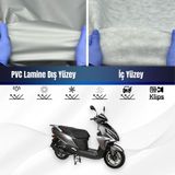ULTRASHOP Ultra Shop Rmg Moto Gusto Prego 125 Su Geçirmez Motosiklet Branda 4 Mevsime Uygun Motor Brandası - Gri