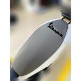 ULTRASHOP Vespa Et 4 Gri Sele Kılıfı Su Geçirmez Motosiklet Sele Kılıfı Logolu Sele Koltuk Kılıfı-X