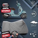 ULTRASHOP Vespa Gts 125 Abs Motosiklet Brandası Arka Çanta Uyumlu Su Geçirmez Motosiklet Branda