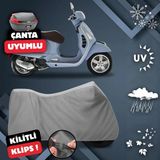 ULTRASHOP Vespa Gts 150 Motosiklet Brandası Arka Çanta Uyumlu Su Geçirmez Motosiklet Branda