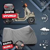 ULTRASHOP Vespa Gtv 300 Ie Motosiklet Brandası Arka Çanta Uyumlu Su Geçirmez Motosiklet Branda