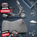 ULTRASHOP Vespa Primavera 150 Touring Su Geçirmez Motosiklet Brandası Arka Çanta Uyumlu Motosiklet Branda