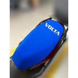 ULTRASHOP Volta Apec 49 4 Mavi Sele Kılıfı Su Geçirmez Motosiklet Sele Kılıfı Logolu Sele Koltuk Kılıfı-X