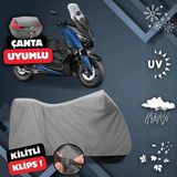 ULTRASHOP Yamaha X-Max 125 Abs Motosiklet Brandası Arka Çanta Uyumlu Su Geçirmez Motosiklet Branda
