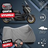 ULTRASHOP Yamaha X-Max 125 Iron Max Abs Motosiklet Brandası Arka Çanta Uyumlu Su Geçirmez Motosiklet Branda