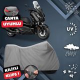 ULTRASHOP Yamaha X-Max 400 Motosiklet Brandası Arka Çanta Uyumlu Su Geçirmez Motosiklet Branda