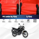 ULTRASHOP Yukı Imola 125 Motosiklet Brandası Su Geçirmez Branda Kırmızı Branda Motor Branda M - Bağlantı Klipsi