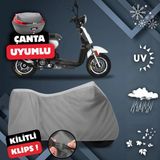 ULTRASHOP Yukı QM50QT-6E Snoopy Motosiklet Brandası Arka Çanta Uyumlu Su Geçirmez Motosiklet Branda