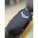 ULTRASHOP Yukı YB50QT-3 Casper Siyah Sele Kılıfı Su Geçirmez Motosiklet Sele Kılıfı Logolu Sele Koltuk Kılıfı-X