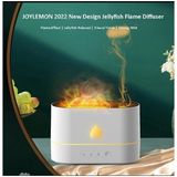Ultrasonic Hava Nemlendirici 3D Alev Efektli Aroma Difüzör (180 Ml) | Buhar Makinesi & Aromaterapi Cihazı - Beyaz