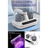 Ultrasonik Akıllı Uv Süpürge Yatak Halı Koltuk Için Sessiz Güçlü Emiş Teknolojisi Şarjlı Süpürge - Beyaz