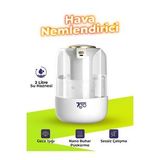 Ultrasonik Çift Çıkışlı Hava Nemlendirici, 2L, USB-C, LED Işıklı, Sessiz