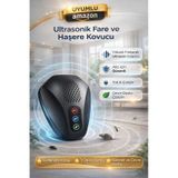 Ultrasonik Fare Ve Haşere Kovucu Priz Tipi Sivrisinek Ve Hamamböceği Kovucu Sessiz, Kimyasalsız