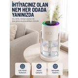 Ultrasonik Hava Nemlendirici Renkli LED Işıklı Sessiz Oda Nemlendirme Cihazı Nemere - 1