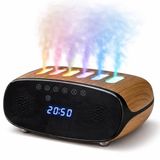 Ultrasonik Hava Nemlendirici ve Aroma Difüzörü, Bluetooth Hoparlörlü RGB Işıklı Buhar Makinesi, Çalar Saatli Masaüstü Nemlendirici, Müzikle Senkronize Buhar ve Işık Efekti