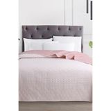 Ultrasonik Kapitoneli Doremi Çift Taraflı Tek Kişilik Yatak Örtüsü Pembe - 200 x 220 cm