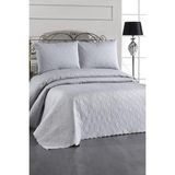 Ultrasonik Kapitoneli Elite Çift Kişilik Yatak Örtüsü Gri - 230 x 250 cm