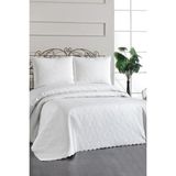 Ultrasonik Kapitoneli Elite Çift Kişilik Yatak Örtüsü Krem - 230 x 250 cm