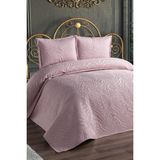 Ultrasonik Kapitoneli Fenomen Çift Kişilik Yatak Örtüsü Pudra - 230 x 250 cm