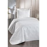 Ultrasonik Kapitoneli Ivory Tek Kişilik Yatak Örtüsü Krem - 180 x 240 cm