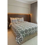 Ultrasonik Kapitoneli Nomad Çift Kişilik Pike Takımı 195X235 Cm Gri