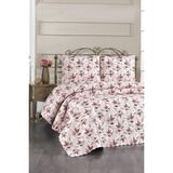 Ultrasonik Kapitoneli Zambak Çift Kişilik Yatak Örtüsü - Çok Renkli - 200 x 230 cm