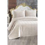 Ultrasonik Welsoft Çift Kişilik Yatak Örtüsü 230X250 Cappucino - 230 x 250 cm