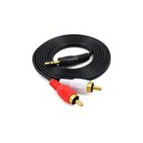 Ultratekno 3.5 Mm Stereo To 2Rca Kablosu Aux Tos Ses 1.5 Mt Kablo Sound Audıo Erkek Ara Kulaklık Standart
