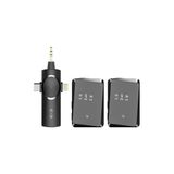 Ultratekno 3.5mm Jack + Type-C + iphone ile uyumlu Girişli İkili Kablosuz Yaka Mikrofonu 3in1 Kamera PC Android iOS Uyumlu