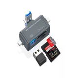 Ultratekno 7İn1 Usb Ligtning Type-C Girişli Kart Okuyucu Multi Otg Usb C Adapter Sd Tf Micro Card Reader