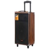 Ultratekno B-Q12 50 W Süper Bass Valiz Kablosuz Mikrofonlu Bluetooth Hoparlör