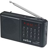 UltraTekno Bluetoothlu Deprem ve Acil Durum Radyosu 18650 Pilli Şarjlı Fm Radyo USB Tf Kart Destekli Type-C Şarjlı LED Fenerli Taşınabilir Radyo Y-096 - Siyah